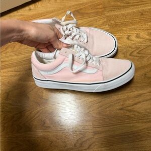 Vans Women's Light Pink Canvas Sneakers